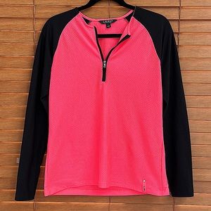 Lauren, RalphLauren quarter waffle zip shirt top
